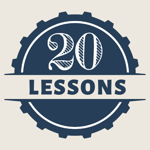 20 Lessons - Badge